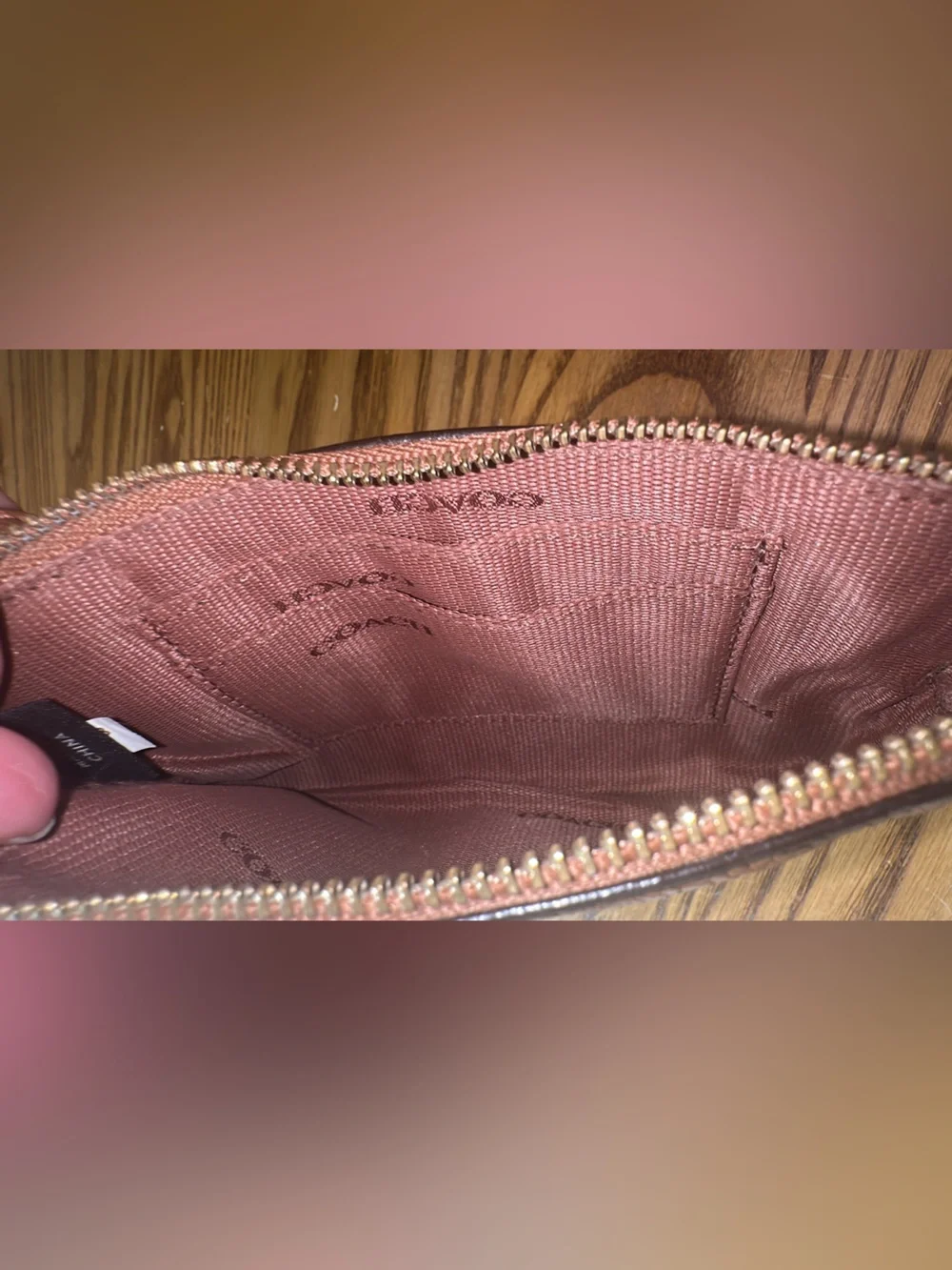 Coach pebbled leather